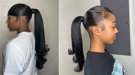 swoop ponytail|high ponytail with swoop bang.